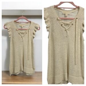 MICHAEL Michael Kors Beige Knit Top